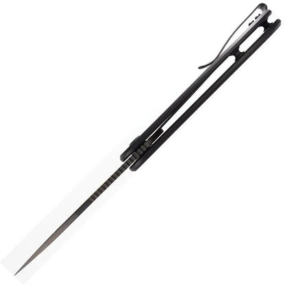 Eutektik Trinity Linerlock BSW Black TRINITY BLACKWASH BLACK G10 by Eutektik