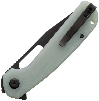 Eutektik Trinity Linerlock - Jade G10 Handle And Blackwash Blade For Durability And Style by Eutektik