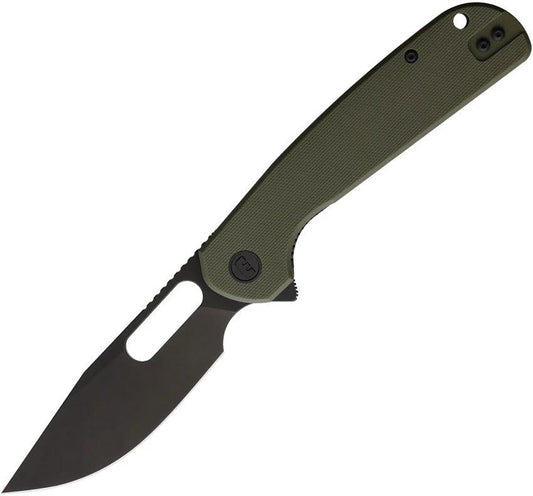 Eutektik Trinity Linerlock BSW OD TRINITY BLACKWASH OD GREEN G10 by Eutektik