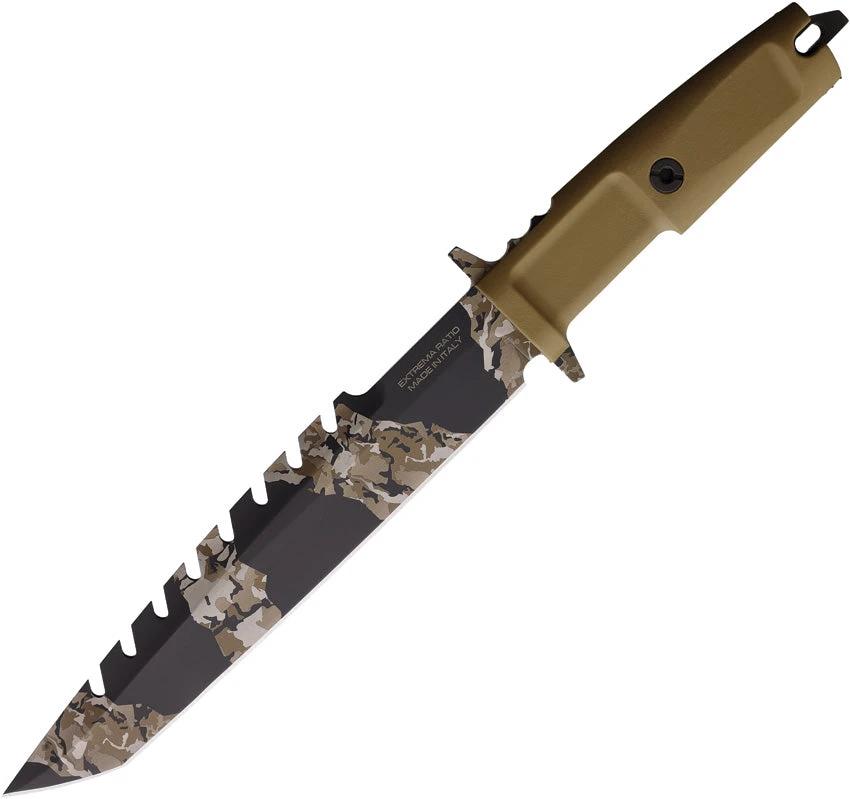 Extrema Ratio Harpoon Ranger XXV Limited Edition Tactical Knife N690 Sawback Camo Forprene Handle Collectors by Extrema Ratio