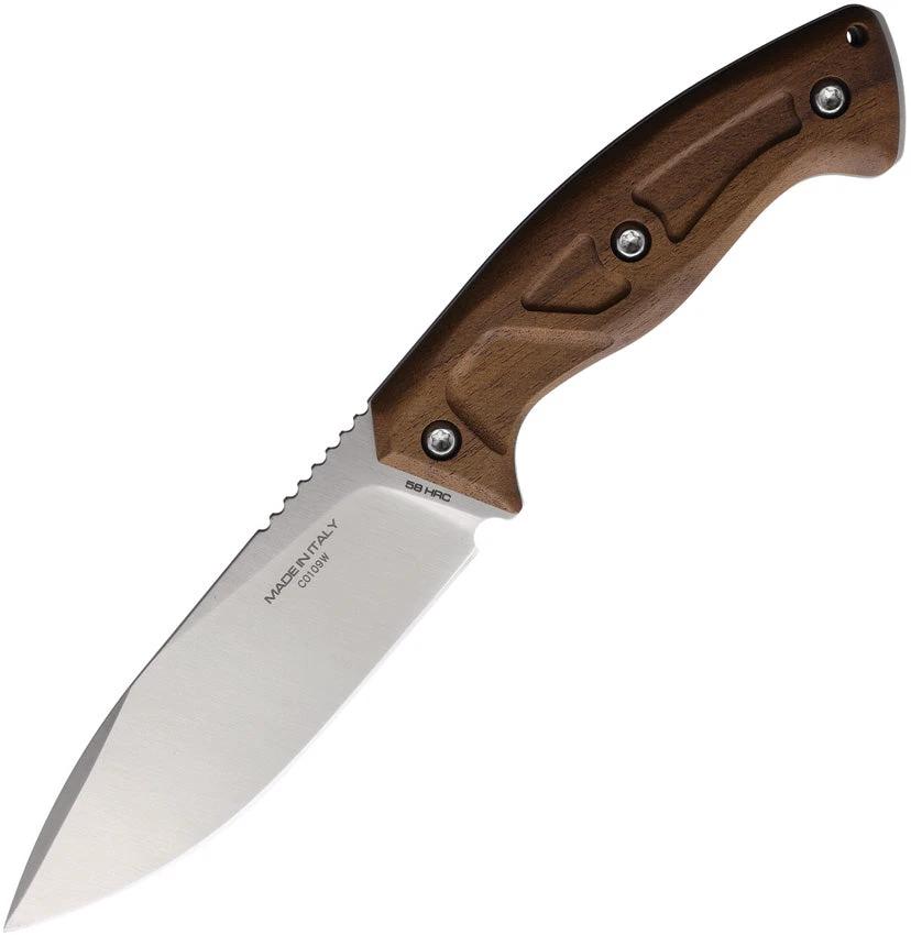 Extrema Ratio Venatus F Fixed Blade Knife Walnut Handle for Outdoor Survivalists Nitrogen Steel Satin Spear Point by Extrema Ratio