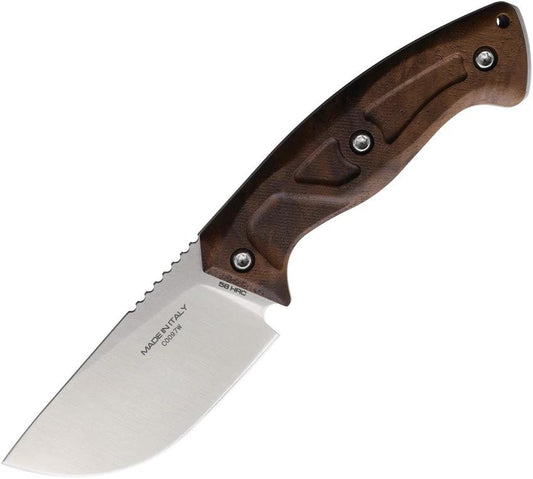 Extrema Ratio Venatus Fixed Blade Knife Satin Blade Walnut Handle Full Tang Nitrogen Steel For Outdoor Survivalists by Extrema Ratio