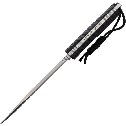 Extrema Ratio Tuscan Fixed Blade Knife For Outdoorsmen With 6.5in Satin N690 Tanto Blade Black G10 Handle Full Tang by Extrema Ratio