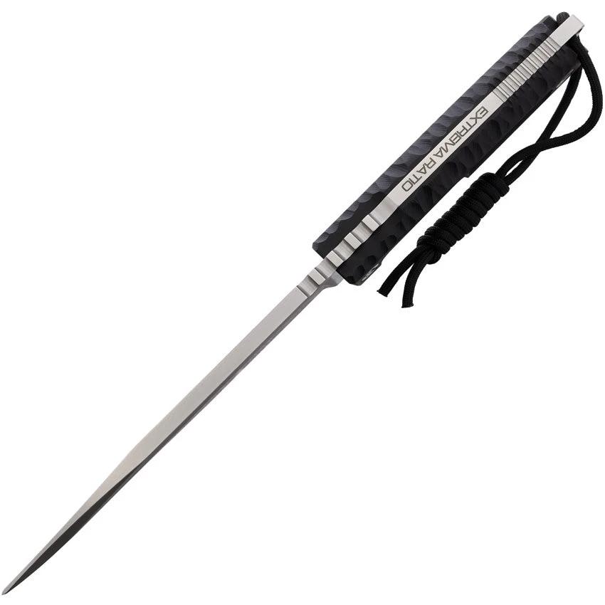 Extrema Ratio Tuscan Fixed Blade Knife For Outdoorsmen With 6.5in Satin N690 Tanto Blade Black G10 Handle Full Tang by Extrema Ratio
