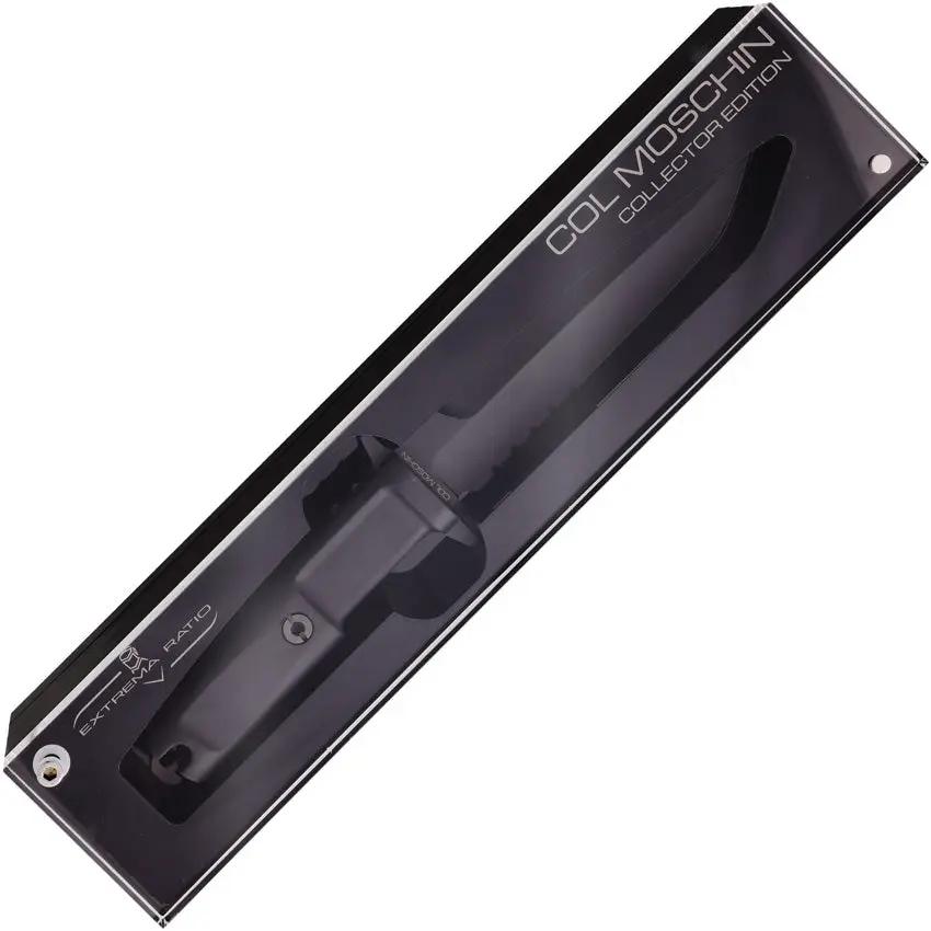 Extrema Ratio Col Moschin Black Collector Edition Knife 11.5 Inch 6.25 Inch N690 Blade With Display Stand Collectors by Extrema Ratio