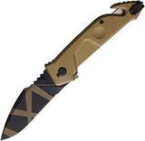 Extrema Ratio MF1 Linerlock Desert BC Finish Tactical Knife N690 Steel 3.75in Blade For Military And EDC by Extrema Ratio