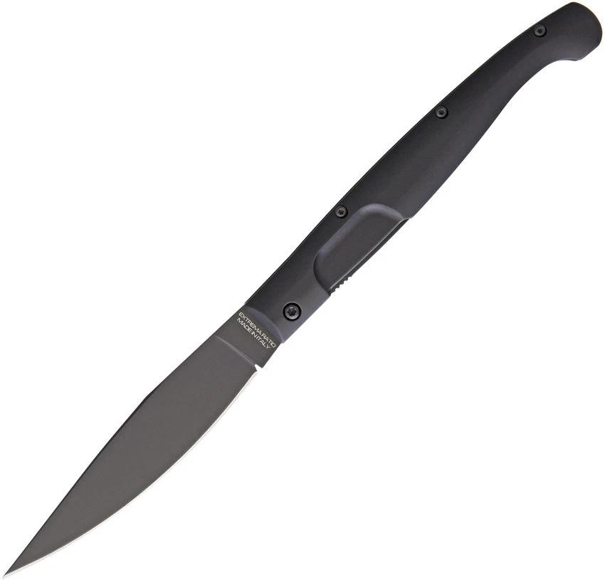 Extrema Ratio Resolza Linerlock Black Knife N690 Blade 4.5 Inch 5.75 Inch Closed EDC Enthusiasts Tactical Elite by Extrema Ratio