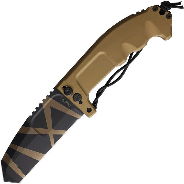 Extrema Ratio RAO Folder Desert Warfare Finish Knife For Tactical Enthusiasts With Bohler N690 Tanto And Safe Lock Pin by Extrema Ratio