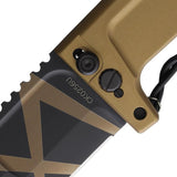 Extrema Ratio RAO Folder Desert Warfare Finish Knife For Tactical Enthusiasts With Bohler N690 Tanto And Safe Lock Pin by Extrema Ratio