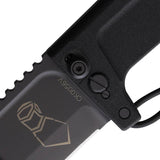 Extrema Ratio RAO Folder Black Ruvido Tanto Knife With Bohler N690 Blade And Extra Safe Locking Pin Tactical Pros by Extrema Ratio
