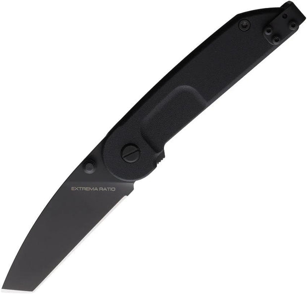 Extrema Ratio BF1 Linerlock Tactical Knife Black N690 Tanto Blade Textured Aluminum Handle EDC by Extrema Ratio