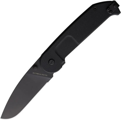 Extrema Ratio BF2 CD Linerlock Knife Ruvido Black Bohler N690 Blade 5 Inch Closed For Tactical EDC Pros by Extrema Ratio