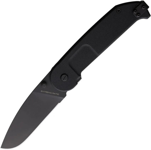 Extrema Ratio BF2 CD Linerlock Knife Ruvido Black Bohler N690 Blade 5 Inch Closed For Tactical EDC Pros by Extrema Ratio