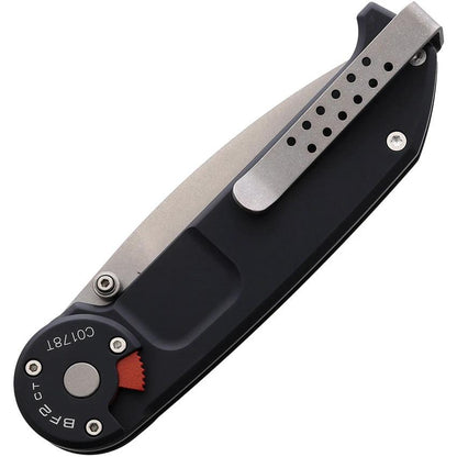Extrema Ratio BF2 CT Linerlock Folding Knife 3.25in N690 Tanto Stonewashed Blade Black Aluminum Handle for Tactical Fans by Extrema Ratio