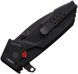 Extrema Ratio MF0 T Linerlock Knife For EDC Enthusiasts Black Bohler N690 Tanto Glass Breaker Extended Tang by Extrema Ratio