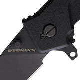 Extrema Ratio MF0 T Linerlock Knife For EDC Enthusiasts Black Bohler N690 Tanto Glass Breaker Extended Tang by Extrema Ratio
