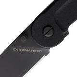 Extrema Ratio BF3 Dark Talon Folding Knife 4.88in N690 Blade Black Aluminum Handle Tactical EDC For Professionals by Extrema Ratio