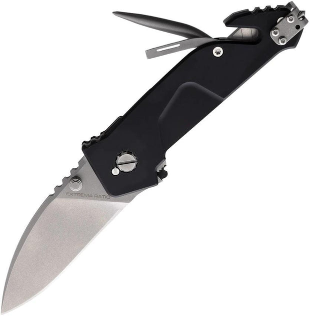 Extrema Ratio T911 Linerlock Knife Black Anodized Aluminum Handle Glass Breaker Marlin Spike EDC by Extrema Ratio