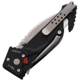 Extrema Ratio T911 Linerlock Knife Black Anodized Aluminum Handle Glass Breaker Marlin Spike EDC by Extrema Ratio