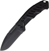 Extrema Ratio RAO C Crossbar Lock Knife Black Anodized Aluminum Handle EDC Tactical Drop Point N690 by Extrema Ratio
