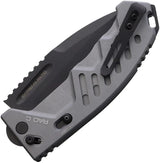 Extrema Ratio RAO C Crossbar Lock Gray Folding Knife With 4in N690 Drop Point Blade For Tactical Enthusiasts by Extrema Ratio
