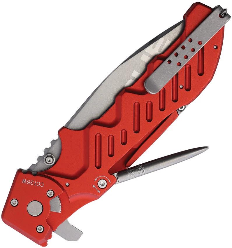 Extrema Ratio Glauca G1 Linerlock Knife Red Aluminum Handle N690 Steel EDC Tactical by Extrema Ratio