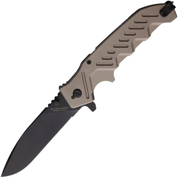 Extrema Ratio Glauca G1 Linerlock Knife N690 Stainless Drop Point With Glass Breaker For Tactical Pros by Extrema Ratio
