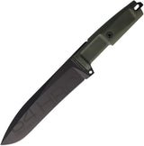 Extrema Ratio Dobermann IV S600 Tactical Knife Full Tang Bohler S600 Blade Green Forprene Handle MOLLE Sheath Pros by Extrema Ratio