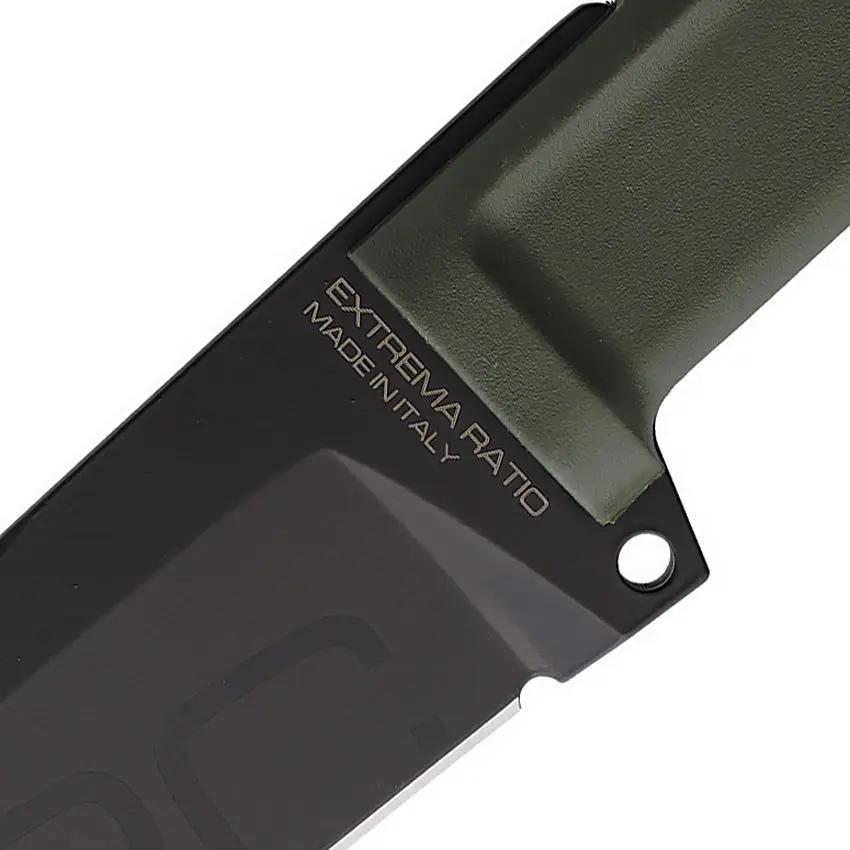 Extrema Ratio Dobermann IV S600 Tactical Knife Full Tang Bohler S600 Blade Green Forprene Handle MOLLE Sheath Pros by Extrema Ratio