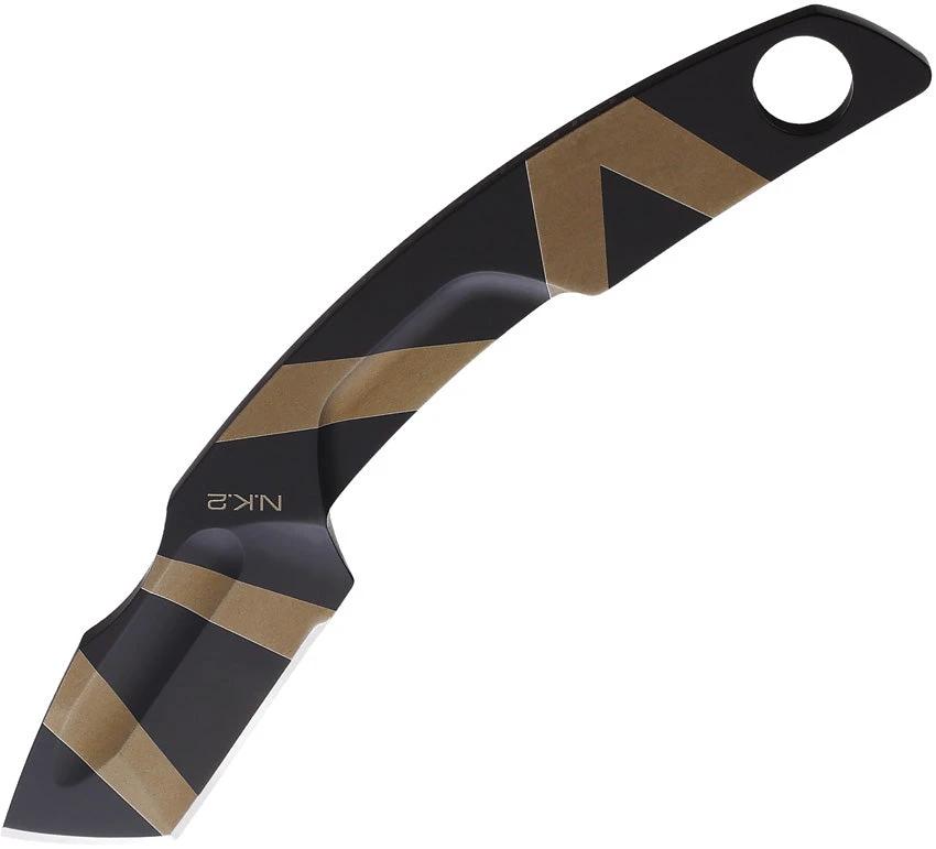 Extrema Ratio NK.2 Tactical Neck Knife Desert Warfare Finish 5In Overall Bohler N690 Blade One Piece Construction by Extrema Ratio
