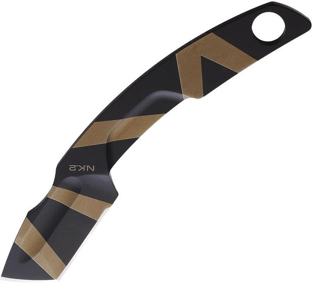 Extrema Ratio NK.2 Tactical Neck Knife Desert Warfare Finish 5In Overall Bohler N690 Blade One Piece Construction by Extrema Ratio
