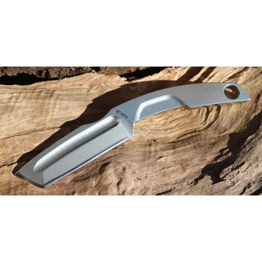 Extrema Ratio NK3 Neck Knife Stonewash 2.75in Tanto N690 With Kydex Sheath Lanyard Hole Italian Made by Extrema Ratio
