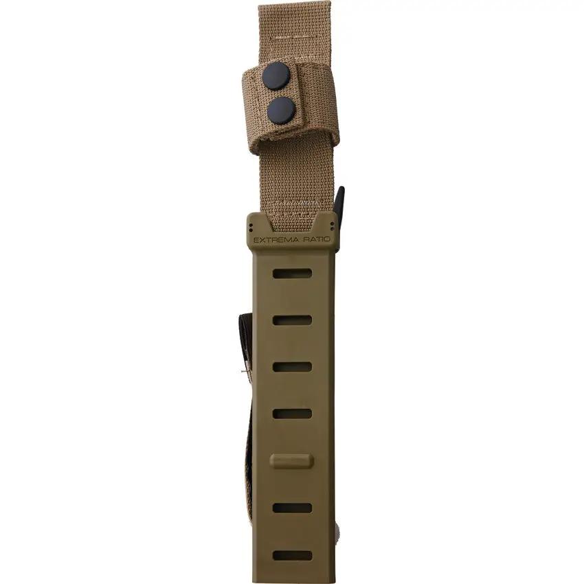 Extrema Ratio Contact Fixed Blade Knife 6.38in N690 Stonewash Coyote Sage Forprene MOLLE Sheath For Tactical Pros by Extrema Ratio