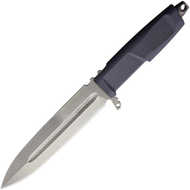 Extrema Ratio Contact Fixed Blade Knife Wolf Gray N690 Stonewashed 6.38 Inch Blade Forprene Handle Tactical Outdoorsmen by Extrema Ratio