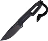 Extrema Ratio Satre Neck Knife S600 Bohler Steel One Piece EXP Dark Finish With Kydex Neck Sheath For Tactical EDC by Extrema Ratio