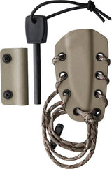 Extrema Ratio Satre Neck Knife Survival Ready For Outdoor Enthusiasts N690 One Piece Construction With Ferro Rod by Extrema Ratio