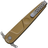 Extrema Ratio BD2 Linerlock Desert Tan EDC Knife With Spear Point 3.75 Inch N690 Blade And Pocket Clip by Extrema Ratio