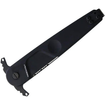 Extrema Ratio BD2 Contractor Knife Black Dagger Blade Partial Serration Tang Pocket Clip for Tactical Enthusiasts by Extrema Ratio