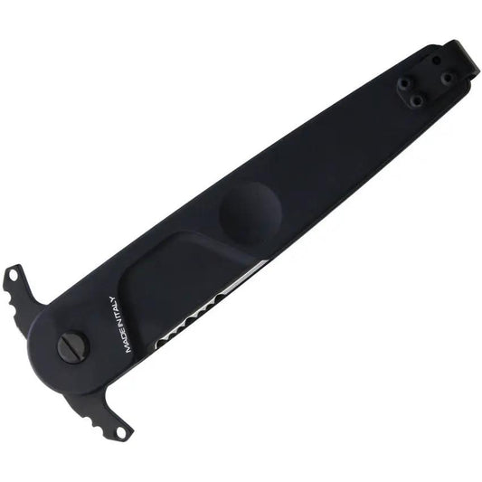 Extrema Ratio BD2 Contractor Knife Black Dagger Blade Partial Serration Tang Pocket Clip for Tactical Enthusiasts by Extrema Ratio