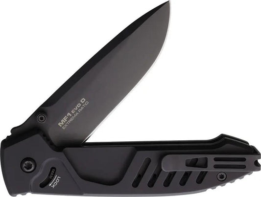 Extrema Ratio MF1 EVO D Linerlock Knife Black Bohler N690 Drop Point Hidden Lock Elite Tactical EDC by Extrema Ratio
