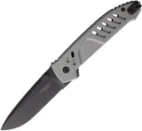 Extrema Ratio MF1 EVO D Linerlock Knife With Hidden Lock Bohler N690 Drop Point Tactical Gray Aluminum Handle For Pros by Extrema Ratio