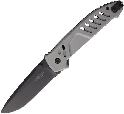 Extrema Ratio MF1 EVO D Linerlock Knife With Hidden Lock Bohler N690 Drop Point Tactical Gray Aluminum Handle For Pros by Extrema Ratio
