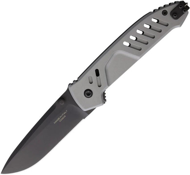 Extrema Ratio MF1 EVO D Linerlock Knife With Hidden Lock Bohler N690 Drop Point Tactical Gray Aluminum Handle For Pros by Extrema Ratio
