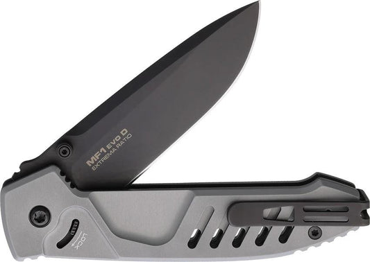 Extrema Ratio MF1 EVO D Linerlock Knife With Hidden Lock Bohler N690 Drop Point Tactical Gray Aluminum Handle For Pros by Extrema Ratio