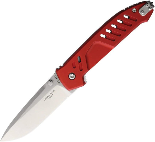 Extrema Ratio MF1 EVO D Linerlock Red Satin Tactical Knife With Drop Point M390 Blade And Hidden Lock For Tactical Pros by Extrema Ratio