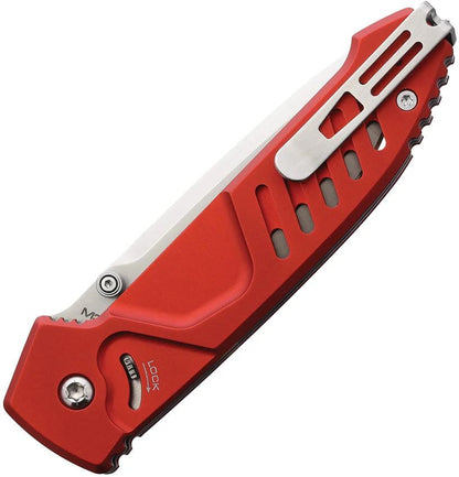 Extrema Ratio MF1 EVO D Linerlock Red Satin Tactical Knife With Drop Point M390 Blade And Hidden Lock For Tactical Pros by Extrema Ratio