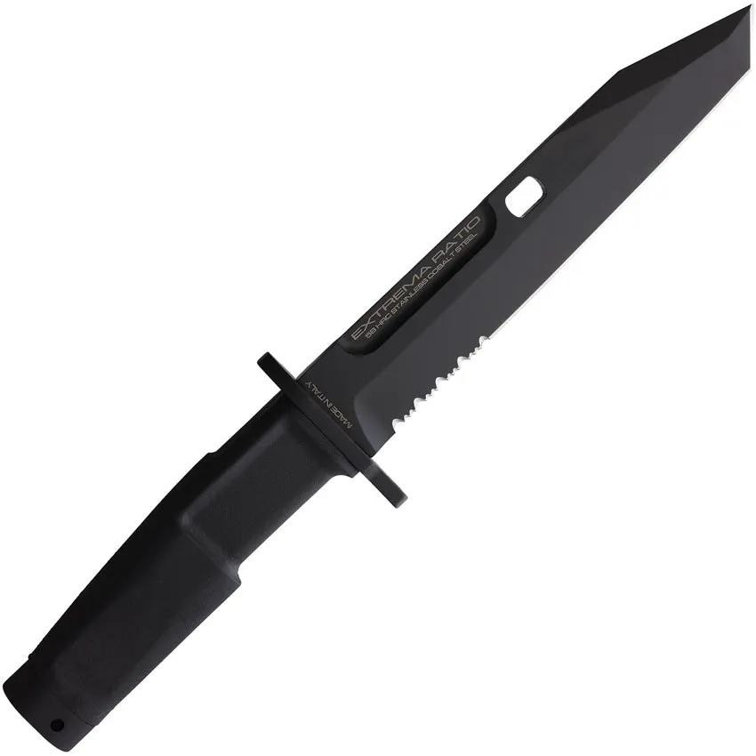 Extrema Ratio Fulcrum Combat Knife Black 7.13 Inch N690 Tanto With Forprene Handle For Military Tactical Use by Extrema Ratio