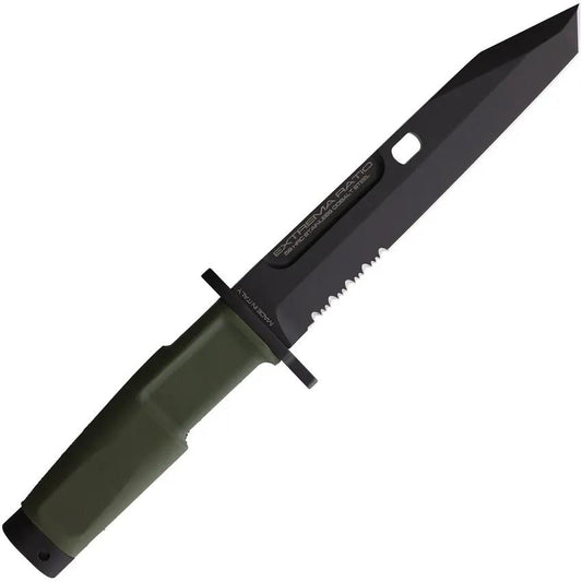 Extrema Ratio Fulcrum Combat Knife OD Green N690 Tanto Partially Serrated for Tactical Professionals by Extrema Ratio