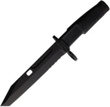 Extrema Ratio Fulcrum Combat Knife Black 7.13in N690 Tactical Tanto With Forprene Handle And MOLLE Sheath by Extrema Ratio
