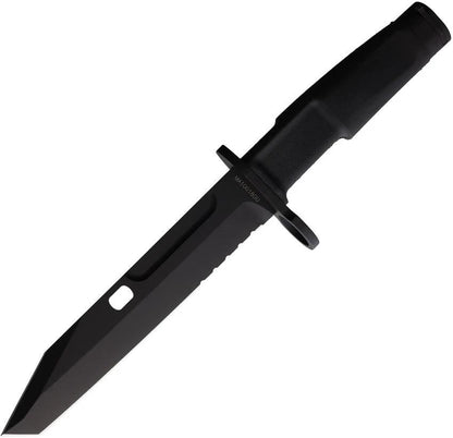 Extrema Ratio Fulcrum Combat Knife Black 7.13in N690 Tactical Tanto With Forprene Handle And MOLLE Sheath by Extrema Ratio